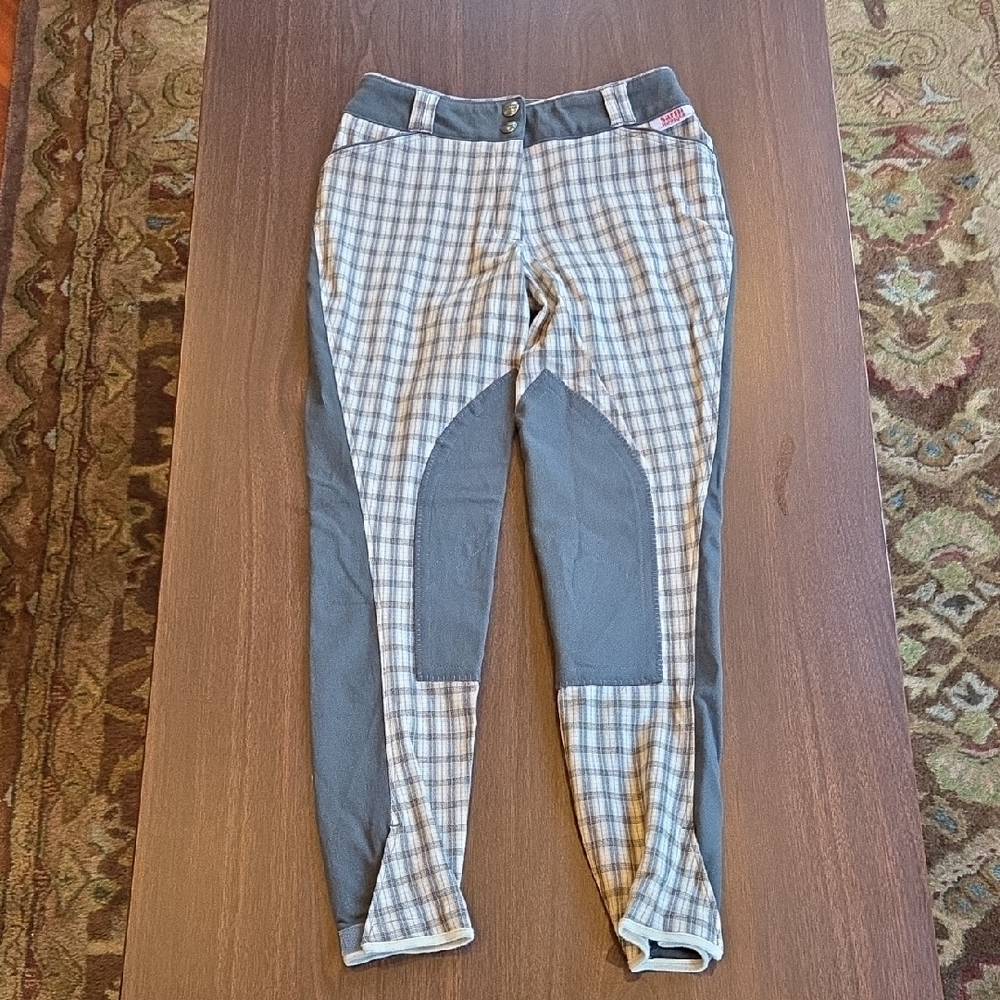 Plaid Marlene Equestrian Riding Breeches Size 22